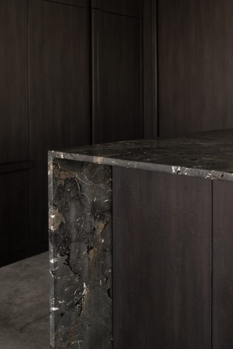 North Perth House, Kitchen Detail of Marble, Perth Residential Architecture, Robeson Architects