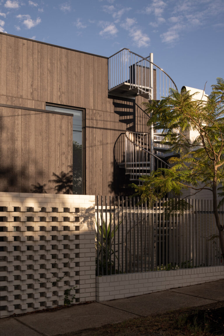 Perth Residential Spiral Stairwell Facade, Robeson Architects North Perth House